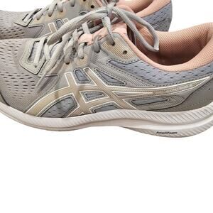Asics Gel-Contens 8 Pink Gray Athletic Shoes Women Size 11